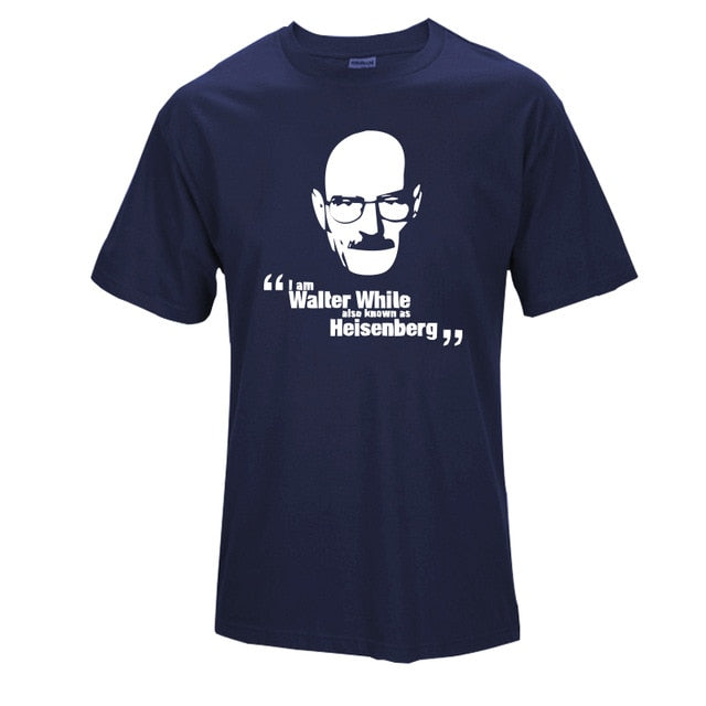 Top Quality Cotton heisenberg funny men t shirt casual short sleeve breaking bad print mens T-shirt