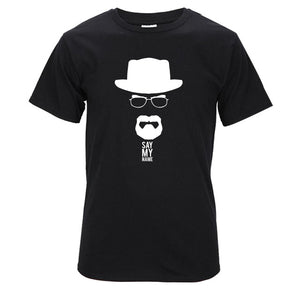 Top Quality Cotton heisenberg funny men t shirt casual short sleeve breaking bad print mens T-shirt