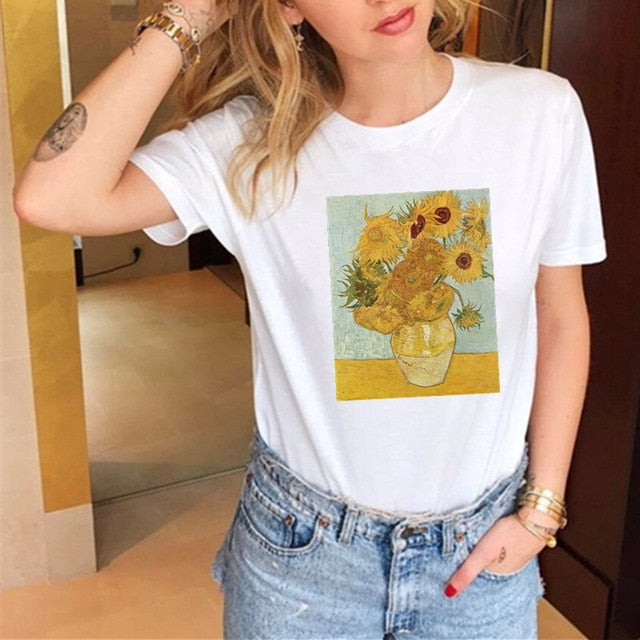 2019 New Women T-shirts Casual Harajuku Love Printed Tops Tee Summer Female