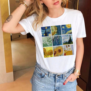 2019 New Women T-shirts Casual Harajuku Love Printed Tops Tee Summer Female