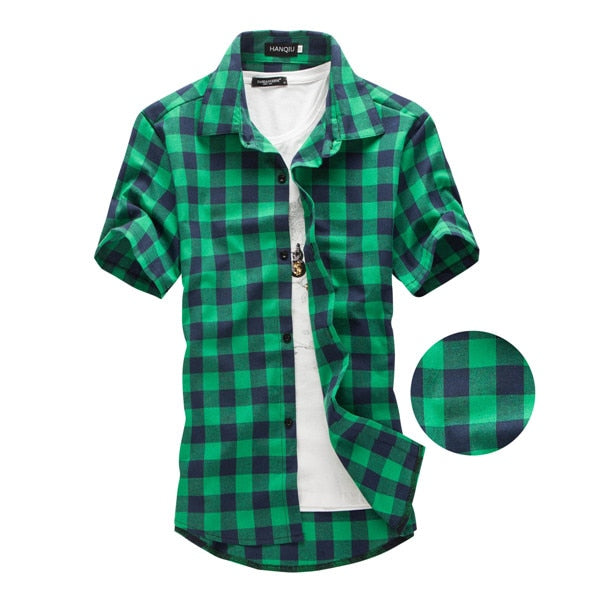 Red And Black Plaid Shirt Men Shirts 2019 New Summer Fashion Chemise