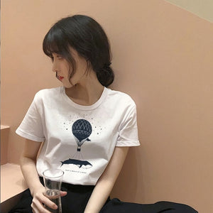 Cosmic belief Harajuku summer women's new ins fashion cartoon